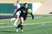 (ALEX HAVARDANSKY | THE GRAHAM LEADER) The Graham Leader recognizes Taylor Lauster as this week’s Athlete of the Week. Lauster recorded her second straight shutout as a goaltender against the Abilene Cooper Lady Cougars in their matchup Monday, Jan. 19. 