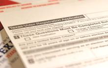 (THOMAS WALLNER | THE GRAHAM LEADER) The deadline to register to vote in the upcoming Tuesday, Nov. 5 election is approaching. The last day to register will be Monday, Oct. 7 across the state and in Young County. For more information about registration, contact the Young County election office.