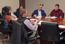 (THOMAS WALLNER | THE GRAHAM LEADER) Jacob & Martin Project Manager Tristan King speaks with the Graham Parks Department Board of Directors during their meeting held Wednesday, Jan. 3.