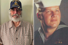 (DAN FERRIS | CONTRIBUTED PHOTOS) Born and raised in Graham, Chris Hunnewell (shown at right) enlisted in the U.S. Navy in 1976 and followed a proud family tradition of military service.