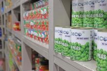 (ARCHIVE PHOTO | THE GRAHAM LEADER) Food stacked up in boxes at the Graham Crisis Center’s Food Pantry. The food pantry service is available to all whose income is below the poverty line. 