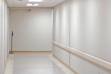 (ALEX HAVARDANSKY | THE GRAHAM LEADER) Pictured is the new hallway connecting the main hospital to the former women’s center. The former women’s center has been revamped with several new amenities. 