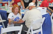 (ARCHIVE PHOTO | THE GRAHAM LEADER) A local resident has lab work taken at the Graham Regional Medical Center Community Health Fair in 2024. The Texas Department of State Health Services is hosting a free immunization clinic in Graham next week at First United Methodist Church.