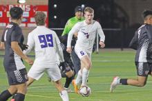 (THOMAS WALLNER | THE GRAHAM LEADER) Thomason Burkett has been a key defensive player for the Graham Steers this season. The sophomore has grown with his team this season and will continue to grow into next season. Burkett was on both the varsity basketball and soccer teams and was invaluable to both teams.