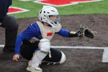 (ALEX HAVARDANSKY | THE GRAHAM LEADER) The Graham Leader recognizes Kylie Pruitt as this week’s Athlete of the Week. Pruitt has been a complete player for the Lady Blues commanding the strike zone behind the plate as well as driving in runs offensively.