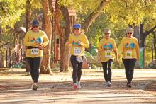 (ARCHIVE PHOTO | THE GRAHAM LEADER) The Spivey Hill Challenge featuring a 5K, Walk & Talk and Fun Run took off from Firemen’s Park in November. The Graham Parks Department Board of Directors recently met and spoke about developments with trails in the park.