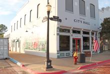 (THOMAS WALLNER | THE GRAHAM LEADER) The building at the corner of Oak Street and Third Street which is being renovated to become a new downtown bistro. The location will connect with the National Theatre and allow those attending the theater to grab a bite to eat while they watch.