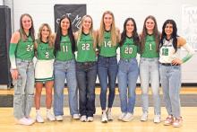 (ARCHIVE PHOTO | THE GRAHAM LEADER) The Newcastle Ladycats brought home multiple all-district awards following the conclusion of their season in the first round of the playoffs. The young team will return all its players next season.
