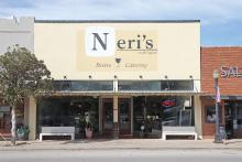 (THOMAS WALLNER | THE GRAHAM LEADER) The front of Neri’s on the Square which hit its 15-year milestone Saturday, March 1. The owners Neri and Jonathan Gonzalez are thankful for the community support that has allowed their dream to thrive.