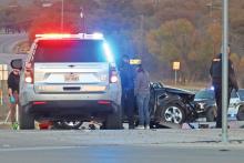 (THOMAS WALLNER | THE GRAHAM LEADER) A two-vehicle wreck Saturday, Nov. 30 resulted in one driver being airlifted and the other driver along with two passengers being transported to Graham Regional Medical Center. According to Graham Police Department, the contributing factors of the wreck are still under investigation.