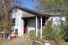 (THOMAS WALLNER | THE GRAHAM LEADER) The home of Ann and Wade Loftis where an electrical fire occurred Monday, Nov. 10. Due to the fire the home is uninhabitable and the Loftis family is seeking support. 
