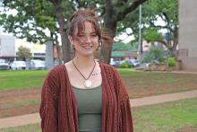 (THOMAS WALLNER | THE GRAHAM LEADER) After starting at The Graham Leader in April, Tristin Nugen has worked to help promote businesses throughout the area in her position as an advertising representative.