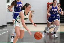 (ALEX HAVARDANSKY | THE GRAHAM LEADER) The Graham Leader is recognizing Camren Mallory as this week’s Athlete of the Week. Mallory led the Ladycats in scoring with 20 points in Newcastle’s 42-24 tournament win over the Wellman Union Lady Cats.
