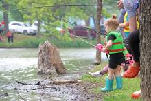 (ARCHIVE PHOTO | THE GRAHAM LEADER) Those big and small attended the annual Family Fun and Fishing event in 2024 at Firemen’s Park in Graham. The fishing tournament will be held from 10 a.m. to noon Saturday, April 26 at Firemen Park. 