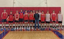 (QUINTON FOSSETT | CONTRIBUTED PHOTO) Shown from left to right are Jaden Neal, Cooper Wilde, Caleb Chandler, Nick Wankowicz, Jagger Nees, Obed Trejo, Matthew Oglesby, Tyler Allen, Zach Canaday, Michael Franklin, Derrian Pent, Jacob Carroll and Porter Caddell stand for a photo after the Steers’ first basketball practice Wednesday, Oct. 29.