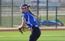 (ALEX HAVARDANSKY | THE GRAHAM LEADER) Tiffany Cotter fields a ball at shortstop Wednesday, June 18. Cotter is one of several veteran leaders returning to the team this season.
