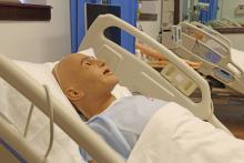 (THOMAS WALLNER | THE GRAHAM LEADER) Mannequins in beds donated by Graham Regional Medical Center for the North Central Texas College Graham campus nursing program. The simulated lab provides students with scenarios to deal with while being observed by cameras.
