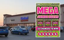 (THOMAS WALLNER | THE GRAHAM LEADER) The United Supermarkets in Graham where a resident won a $1 million prize in the Mega Jumbo Bucks scratch ticket game.