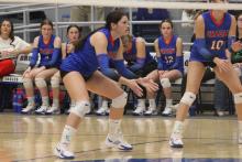 (ALEX HAVARDANKSY | THE GRAHAM LEADER) The Graham Leader recognizes Madison Cauble as this week's athlete of the week. Cauble recorded three kills and two blocks in Graham’s warm up game Monday, Oct. 27 against the Abilene High Lady Eagles prior to district play.