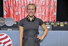 (NEWCASTLE ISD | CONTRIBUTED PHOTO) Catherine Youngblood represented Newcastle ISD in the Texas High School Women’s 2025 State Championships for powerlifting Wednesday, March 12 in Edinburg. She came away with an 11th place finish in her 114-pound weight class in the 1A and 2A competition.