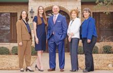 (EDWARDS JONES | CONTRIBUTED PHOTO) The Danley Wealth Management Team for Edwards Jones in Graham. Shown from left to right are Branch Office Administrator Karyna Balch, Financial Advisor Allison Danley, Financial Advisor Todd Danley, Sr. Branch Office Administrator Samantha Milhollon and Associate Financial Advisor Tammie Earp.
