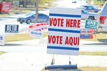 (ARCHIVE PHOTO | THE GRAHAM LEADER) Early voting in the upcoming May election will begin Tuesday, April 22 and run through Tuesday, April 29. Early voting locations are the Young County Annex in Graham and First Baptist Church in Newcastle. 