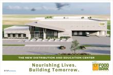 (WFAFB | CONTRIBUTED PHOTO) A rendering of the proposed Wichita Falls Area Food Bank James N. McCoy Foundation Distribution and Education Center in Wichita Falls. A $17 million fundraising campaign for the project was launched last week.