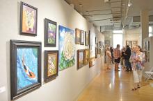 (THOMAS WALLNER | THE GRAHAM LEADER) The Old Post Office Museum and Art Center has various types of artwork during the 2021 Graham Art Guild Lake Country Art Show. The show has been held in Graham for over 50 years. The organizations will be accepting art pieces Friday, July 22 and Saturday, July 23 at the OPOMAC.