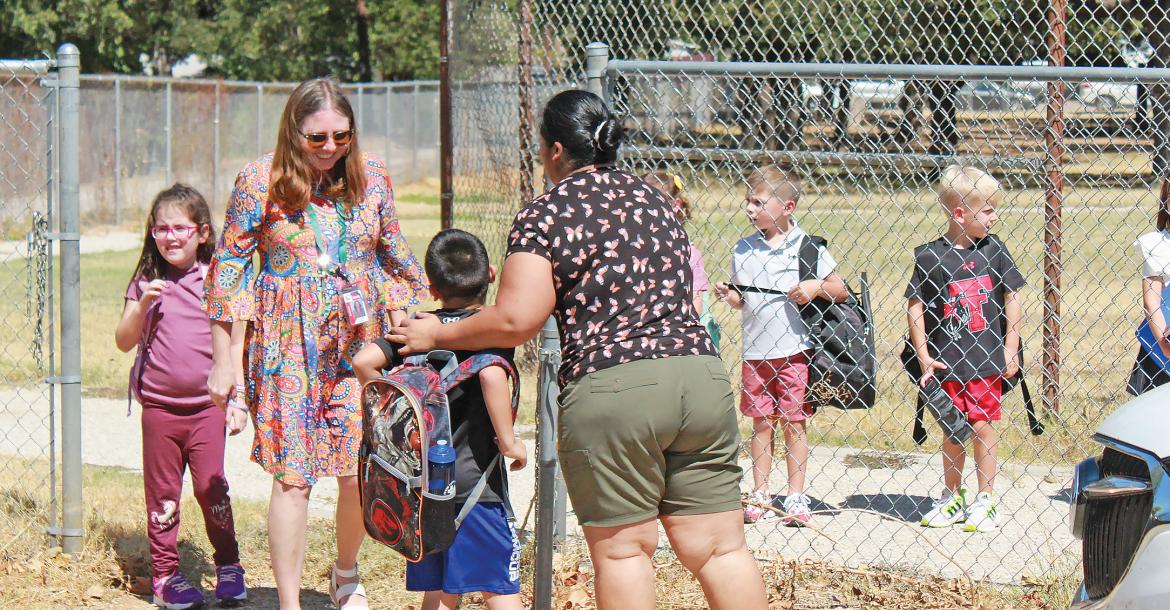 (ARCHIVE PHOTO | THE GRAHAM LEADER) Students from Crestview Elementary School are picked up on the first day of school in 2023-2024 school year. Crestview serves as the single location in Graham ISD for the summer meals program. 